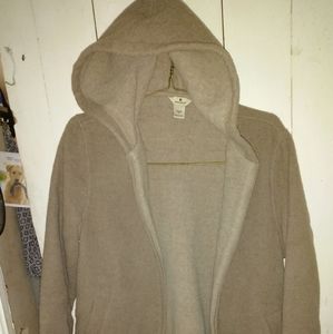 Woolrich women's hooded wool long coat